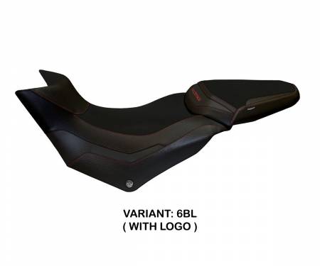 DML9P1-6BL-3 Seat saddle cover Praga 1 Black (BL) T.I. for DUCATI MULTISTRADA 950 2017 > 2021