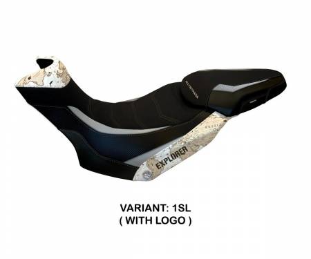 DMLELMU-1SL-1 Seat saddle cover Lux Mps Ultragrip Silver (SL) T.I. for DUCATI MULTISTRADA 1260 ENDURO 2016 > 2021