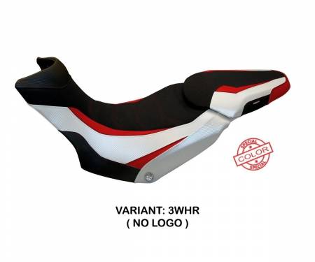 DMLELSC-3WHR-4 Seat saddle cover Lux Special Color Ultragrip White - Red (WHR) T.I. for DUCATI MULTISTRADA 1260 ENDURO 2016 > 2021