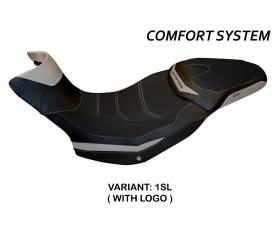 Sattelbezug Sitzbezug Sona 1 Comfort System Silber (SL) T.I. fur DUCATI MULTISTRADA 1260 ENDURO 2016 > 2021