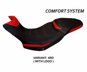 Seat saddle cover Sona 1 Comfort System Red (RD) T.I. for DUCATI MULTISTRADA 1200 ENDURO 2016 > 2021