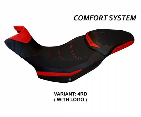 DMLES1C-4RD-3 Seat saddle cover Sona 1 Comfort System Red (RD) T.I. for DUCATI MULTISTRADA 1260 ENDURO 2016 > 2021