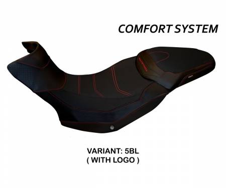DMLES1C-5BL-3 Seat saddle cover Sona 1 Comfort System Black (BL) T.I. for DUCATI MULTISTRADA 1200 ENDURO 2016 > 2021