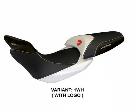 DMLN124-1WH-5 Seat saddle cover Noto White (WH) T.I. for DUCATI MULTISTRADA 1200 2012 > 2014