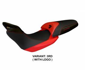 Seat saddle cover Noto 3 Red (RD) T.I. for DUCATI MULTISTRADA 1200 2010 > 2011