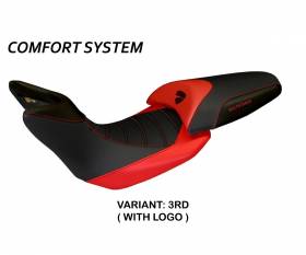 Seat saddle cover Noto 3 Comfort System Red (RD) T.I. for DUCATI MULTISTRADA 1200 2010 > 2011