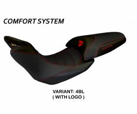 Seat saddle cover Noto 3 Comfort System Black (BL) T.I. for DUCATI MULTISTRADA 1200 2010 > 2011
