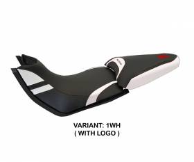 Seat saddle cover Peppe 15 White (WH) T.I. for DUCATI MULTISTRADA 1260 2015 > 2020