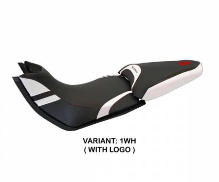 DMLP1557-1WH-7 Seat saddle cover Peppe 15 White (WH) T.I. for DUCATI MULTISTRADA 1260 2015 > 2020