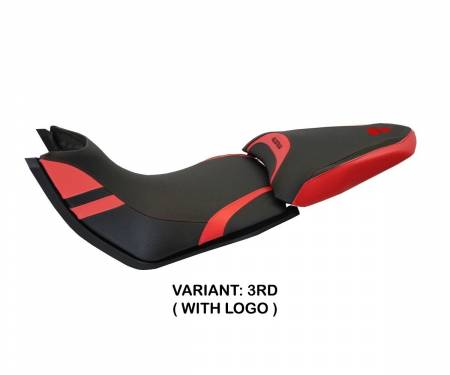 DMLP1557-3RD-7 Seat saddle cover Peppe 15 Red (RD) T.I. for DUCATI MULTISTRADA 1260 2015 > 2020