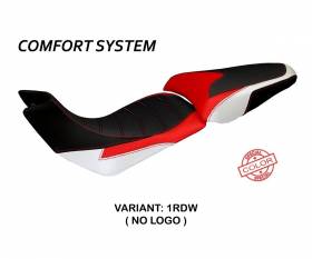 Housse de selle Trinacria Special Color Comfort System Rouge - Blanche (RDW) T.I. pour DUCATI MULTISTRADA 1200 2012 > 2014