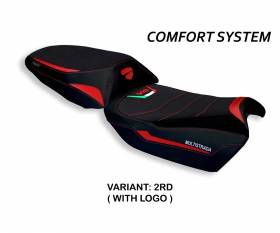 Seat saddle cover Galmi Comfort System Red (RD) T.I. for DUCATI MULTISTRADA V4 (SELLA NORMALE) 2021 > 2024