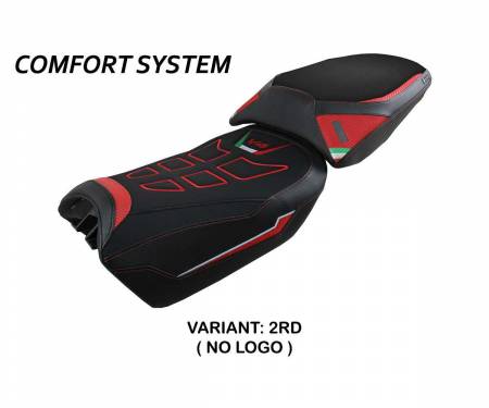 DMLV4SC-2RD-2 Seat saddle cover Safi comfort system Red RD T.I. for Ducati Multistrada V4 2022 > 2024