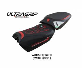 Rivestimento Sella Safi Ultragrip LOGO Bianco/Rosso T.I. Ducati Multistrada V4 2021 > 2022