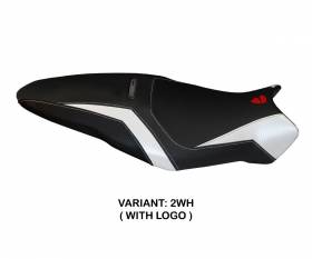 Seat saddle cover Toledo 3 White (WH) T.I. for DUCATI MONSTER 1200 R 2016 > 2019
