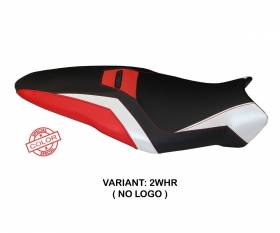 Seat saddle cover Toledo Special Color White - Red (WHR) T.I. for DUCATI MONSTER 1200 R 2016 > 2019