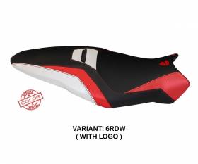 Seat saddle cover Toledo Special Color Red - White (RDW) T.I. for DUCATI MONSTER 1200 R 2016 > 2019