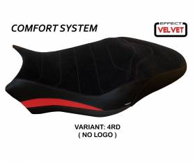Sattelbezug Sitzbezug Ovada 2 Velvet Comfort System Rot (RD) T.I. fur DUCATI MONSTER 797 2017 > 2020
