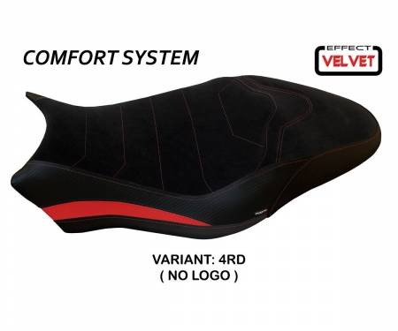 DMN77O2-4RD-6 Seat saddle cover Ovada 2 Velvet Comfort System Red (RD) T.I. for DUCATI MONSTER 797 2017 > 2020