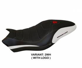 Seat saddle cover Piombino 1 Ultragrip White (WH) T.I. for DUCATI MONSTER 797 2017 > 2020