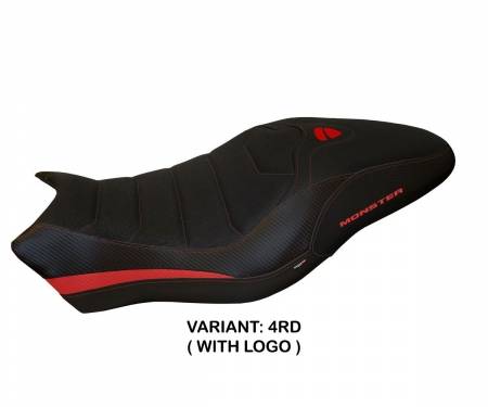 DMN77P2U-4RD-7 Seat saddle cover Piombino 2 Ultragrip Red (RD) T.I. for DUCATI MONSTER 797 2017 > 2020
