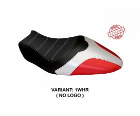 Housse de selle Rovigo Special Color Blanc- Rouge (WHR) T.I. pour DUCATI MONSTER 821 2014 > 2016