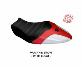 Seat saddle cover Rovigo Special Color Red - White (RDW) T.I. for DUCATI MONSTER 1200 2014 > 2016
