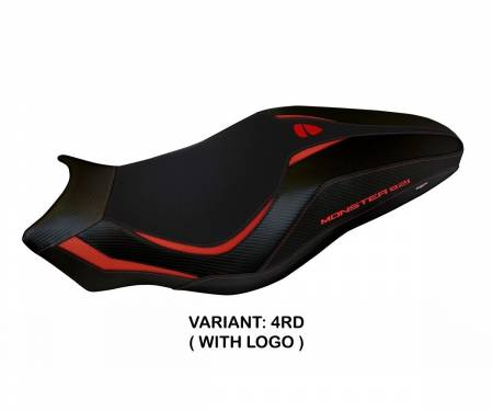 DMN81L1-4RD-7 Seat saddle cover Lipsia 1 Red (RD) T.I. for DUCATI MONSTER 821 2017 > 2020