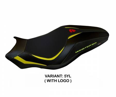 DMN81L1-5YL-7 Seat saddle cover Lipsia 1 Yellow (YL) T.I. for DUCATI MONSTER 821 2017 > 2020
