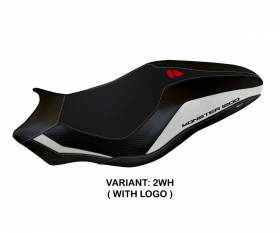 Seat saddle cover Lipsia 3 White (WH) T.I. for DUCATI MONSTER 821 2017 > 2020