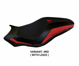 Seat saddle cover Lipsia 3 Red (RD) T.I. for DUCATI MONSTER 821 2017 > 2020