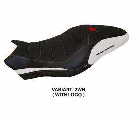 Seat saddle cover Piombino 1 Ultragrip White (WH) T.I. for DUCATI MONSTER 1200 2017 > 2020