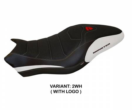 DMN81P1-2WH-7 Seat saddle cover Piombino 1 Ultragrip White (WH) T.I. for DUCATI MONSTER 1200 2017 > 2020