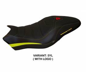 Seat saddle cover Piombino 2 Ultragrip Yellow (YL) T.I. for DUCATI MONSTER 821 2017 > 2020