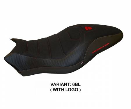 DMN81P2-6BL-7 Seat saddle cover Piombino 2 Ultragrip Black (BL) T.I. for DUCATI MONSTER 1200 2017 > 2020