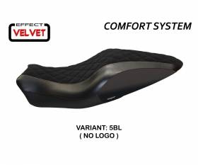 Seat saddle cover Andorra Velvet Comfort System Black (BL) T.I. for DUCATI MONSTER 1200 2014 > 2016