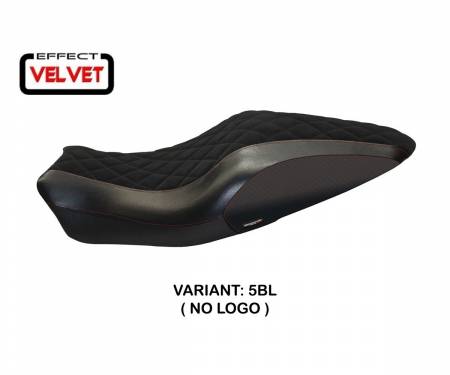 DMN821AV-5BL-6 Seat saddle cover Andorra Velvet Black (BL) T.I. for DUCATI MONSTER 1200 2014 > 2016