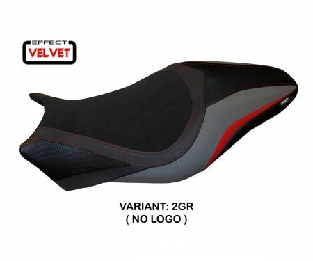 DMON12T-2GR-2 Seat saddle cover Turis Velvet Gray (GR) T.I. for DUCATI MONSTER 821 2014 > 2016
