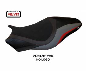 Seat saddle cover Valencia Velvet Gray (GR) T.I. for DUCATI MONSTER 1200 2017 > 2020