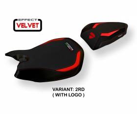 Seat saddle cover Jarvan Velvet Red (RD) T.I. for DUCATI PANIGALE 1199 2011 > 2015