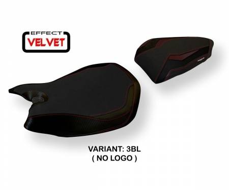 DP11J-3BL-12 Housse de selle Jarvan Velvet Noir (BL) T.I. pour DUCATI PANIGALE 1199 2011 > 2015