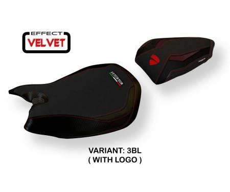 DP11J-3BL-13 Rivestimento sella Jarvan Velvet Nero (BL) T.I. per DUCATI PANIGALE 1199 2011 > 2015