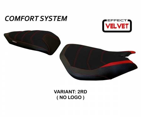 DP11L-2RD-12 Seat saddle cover Leiden Velvet Comfort System Red (RD) T.I. for DUCATI PANIGALE 1199 2011 > 2015