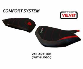 Sattelbezug Sitzbezug Leiden Velvet Comfort System Rot (RD) T.I. fur DUCATI PANIGALE 1199 2011 > 2015