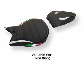 Seat saddle cover Delft Ultragrip White (WH) T.I. for DUCATI PANIGALE 1299 2015 > 2018