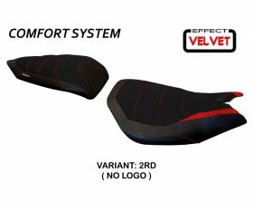 Seat saddle cover Leiden Velvet Comfort System Red (RD) T.I. for DUCATI PANIGALE 1299 2015 > 2018