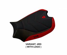 Seat saddle cover Wanaka 1 Ultragrip Red (RD) T.I. for DUCATI PANIGALE V4 2018 > 2023