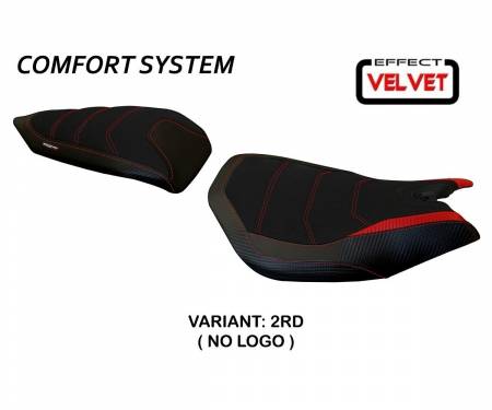 DP89L-2RD-6 Seat saddle cover Leiden Velvet Comfort System Red (RD) T.I. for DUCATI PANIGALE 899 2013 > 2015