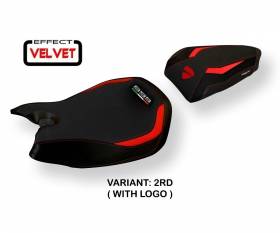 Seat saddle cover Seul Velvet Red (RD) T.I. for DUCATI PANIGALE 899 2013 > 2015