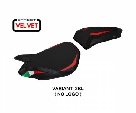 DP959P-2BL-2 Seat saddle cover Paris Velvet Black (BL) T.I. for DUCATI PANIGALE 959 2016 > 2018